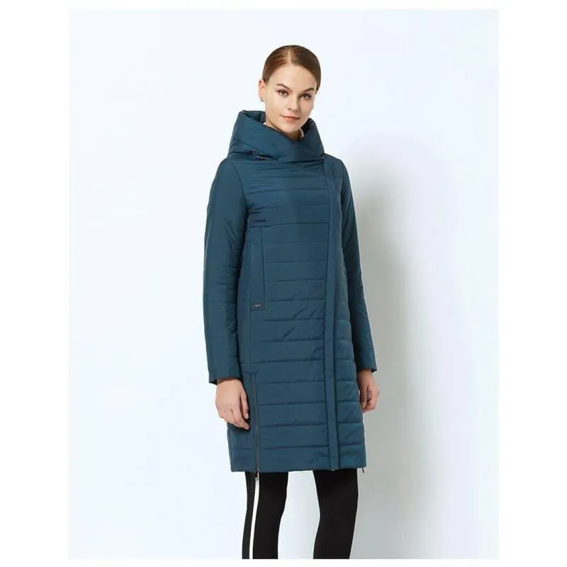 High-quality Thin Cotton Padded Women's Warm Parka Coat