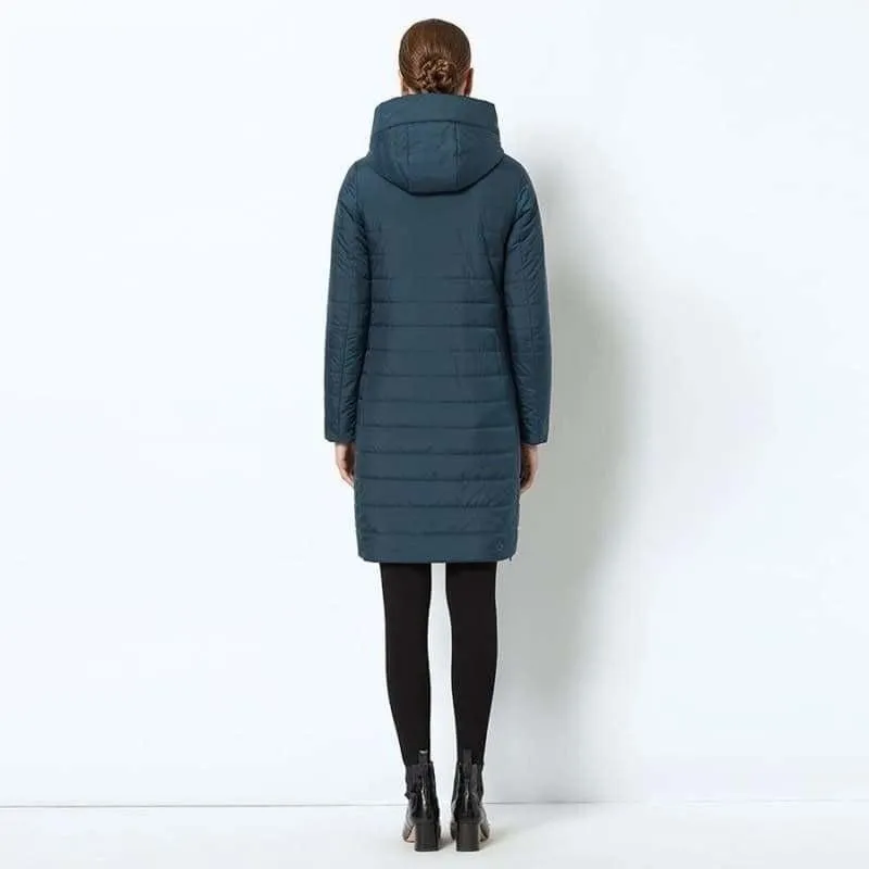 High-quality Thin Cotton Padded Women's Warm Parka Coat