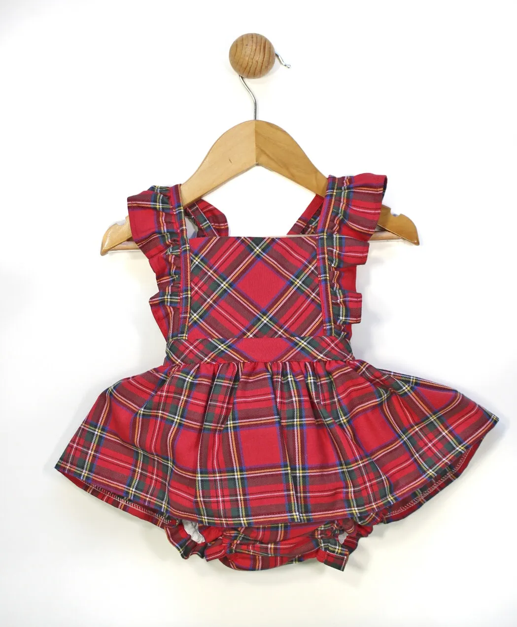 Holiday Checkered Overall Bloomers