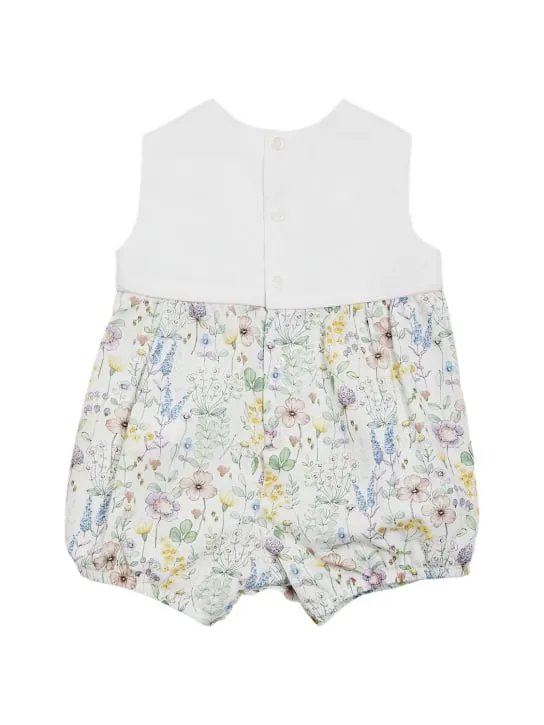 Il Gufo   Cotton poplin romper 