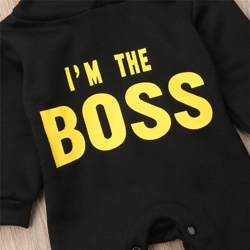 I'm The Boss Hooded Romper