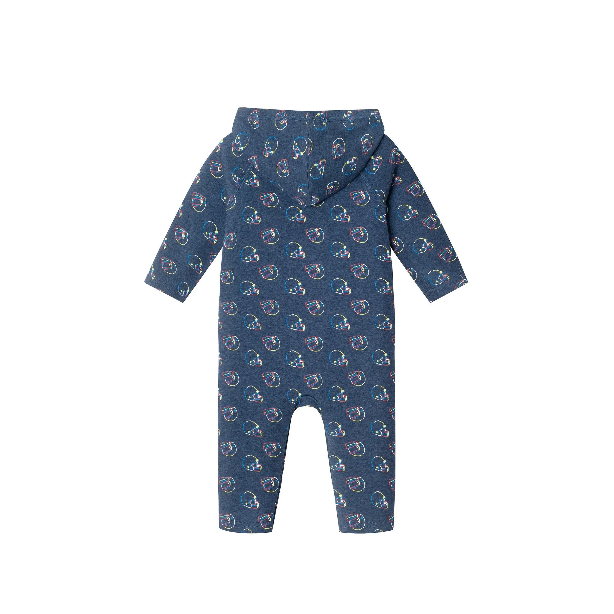 Infant Hooded Romper | Navy Football