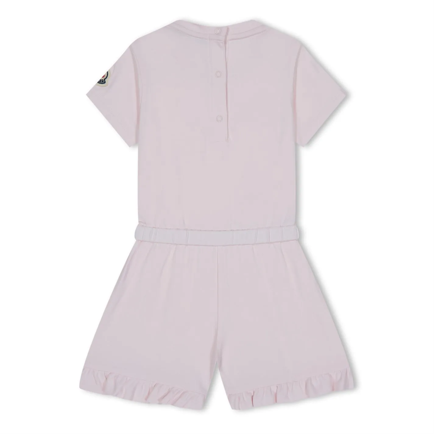 Infants Moncler Pink Logo Romper