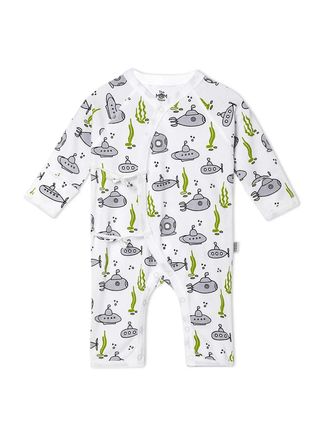 Jabla Style Infant Romper Combo of 2-Fishy Fish-Submarine Ride