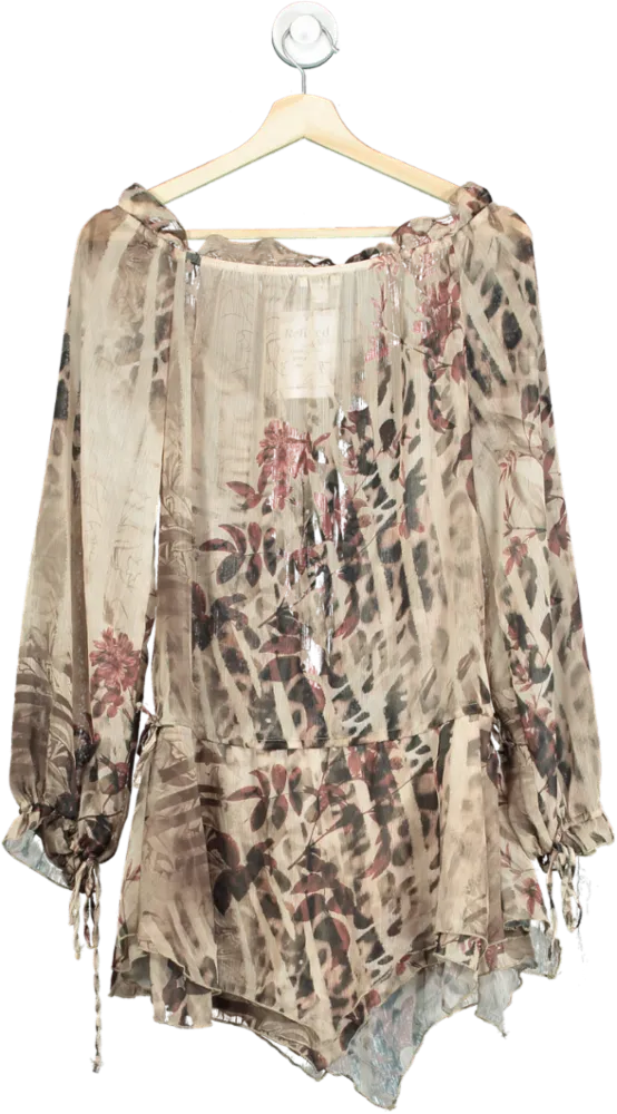 Jaded London Floral Long Sleeve Romper UK 6