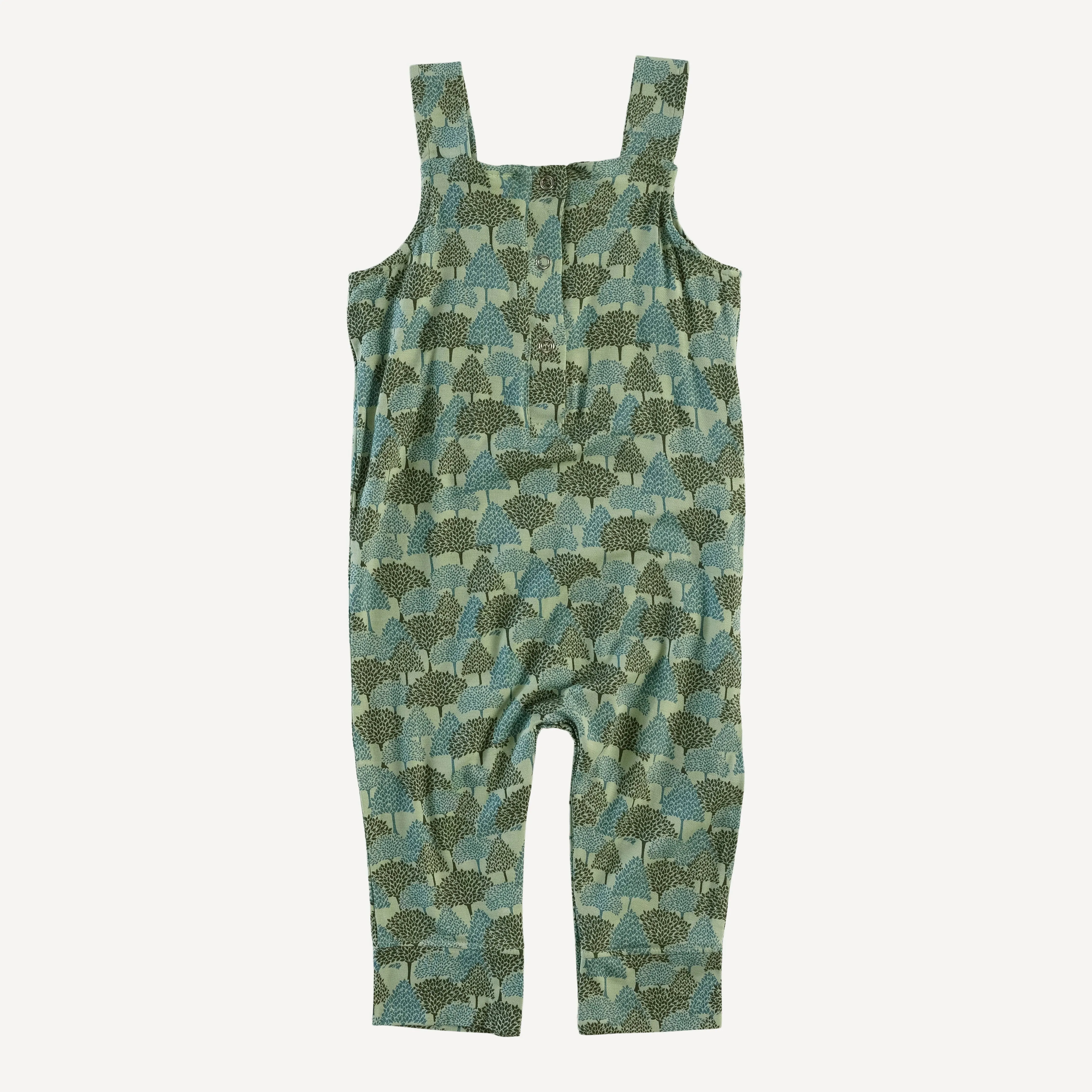 kanga pocket overall | green tea forest | bamboo