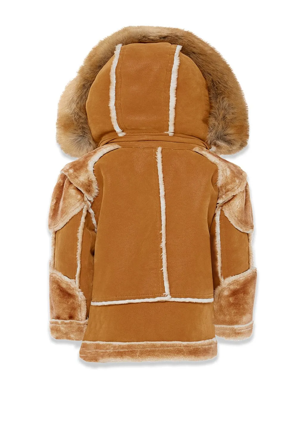 Kids El Jefe Shearling Moto Jacket (Cognac)