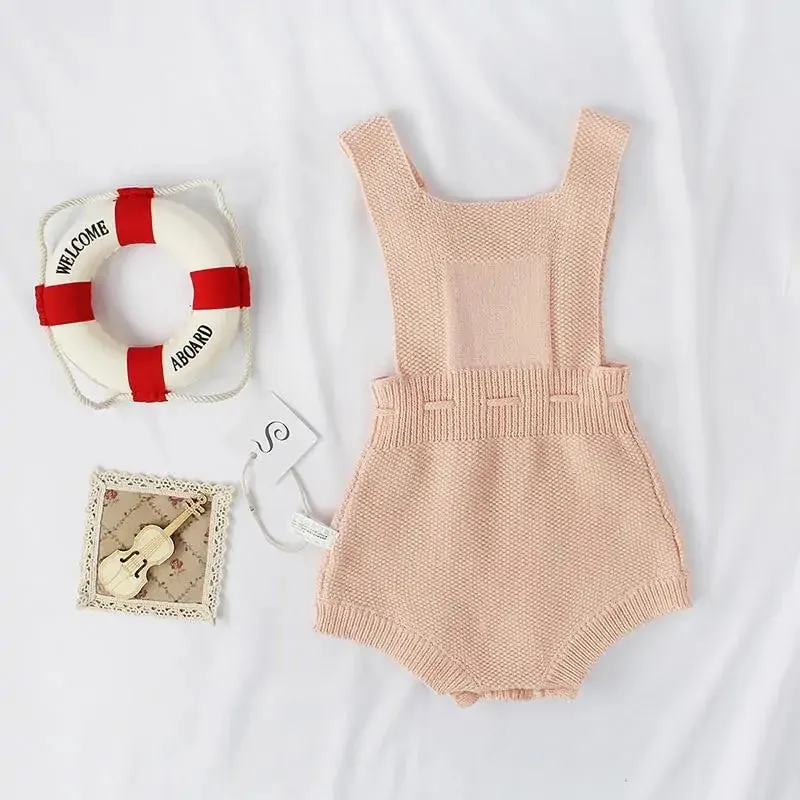 Knitted Romper For Baby Girl