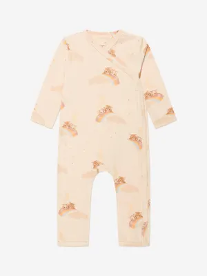 Konges Sløjd Baby Girls Organic Cotton Rainbow Kitty Romper