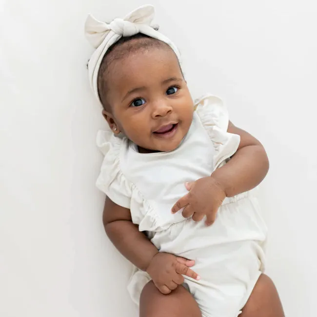 Kyte Baby Bubble Romper in Ecru