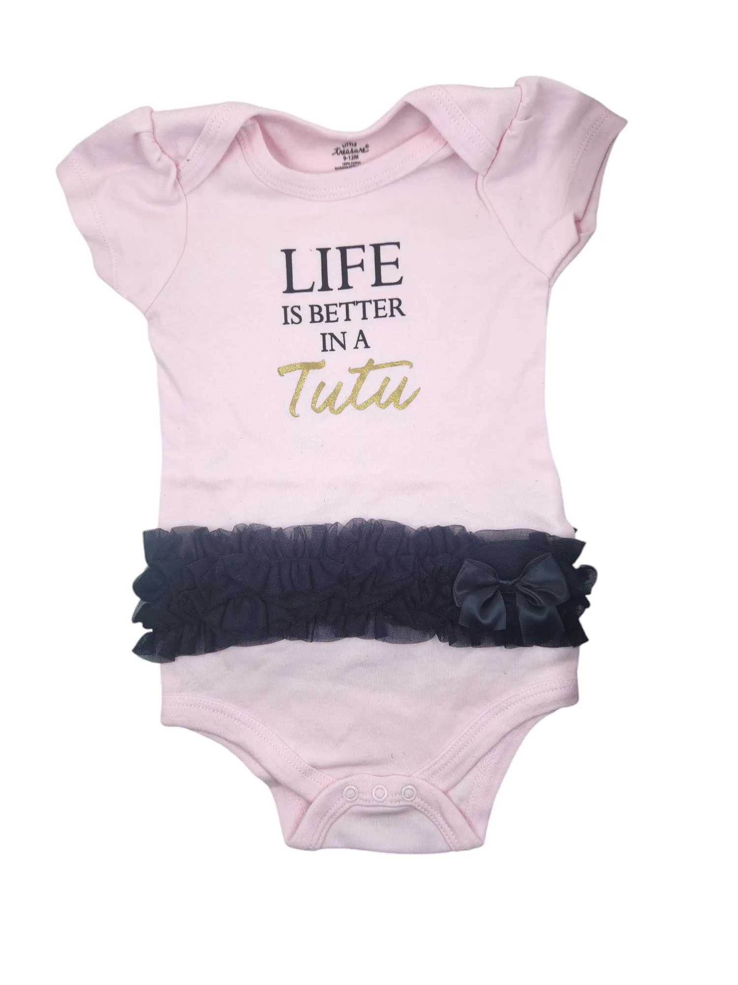 Life Is Better In A Tutu Short Sleeve Romper