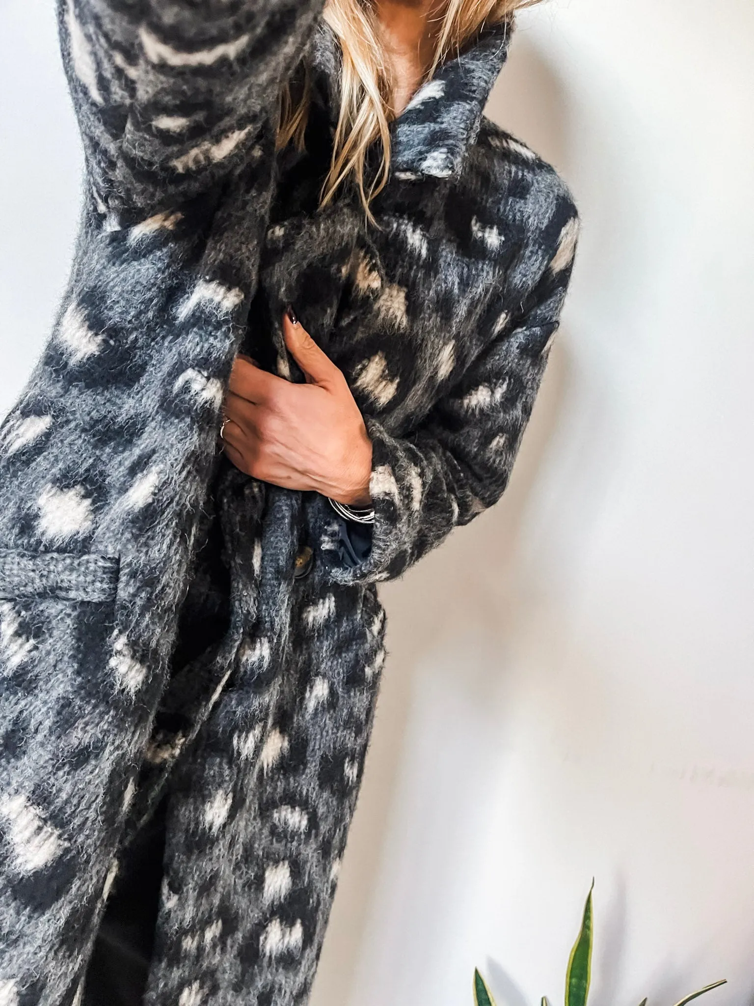 Long Leopard Print Coat