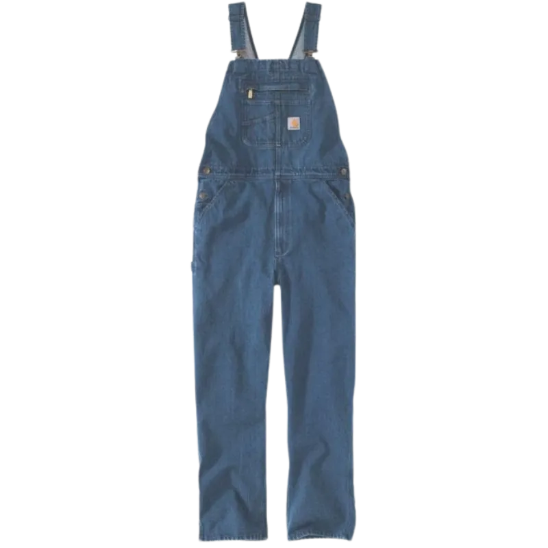 Loose Fit Denim Bib Overall | Darkstone