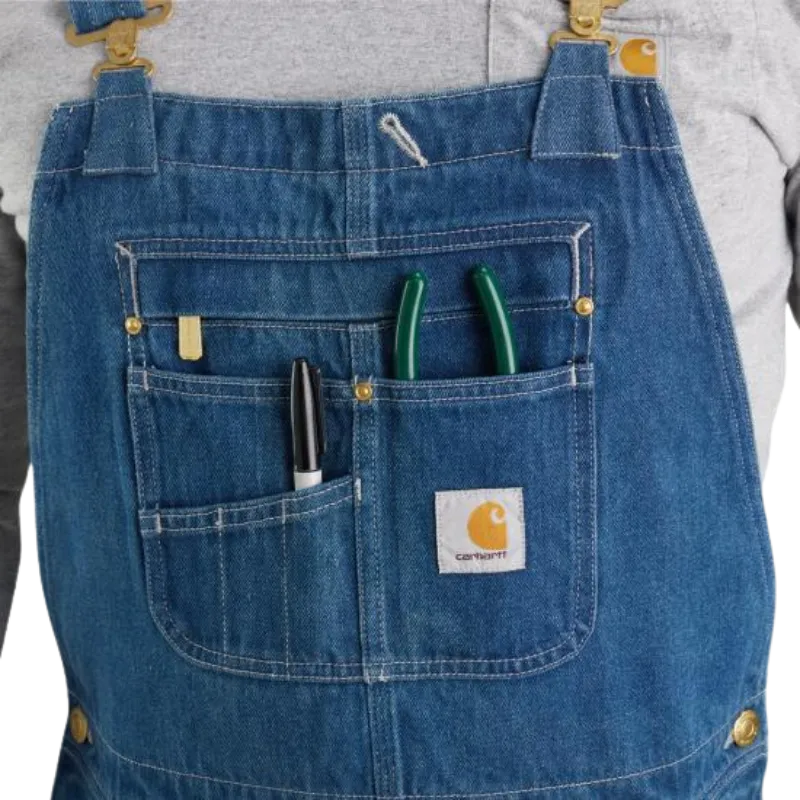 Loose Fit Denim Bib Overall | Darkstone