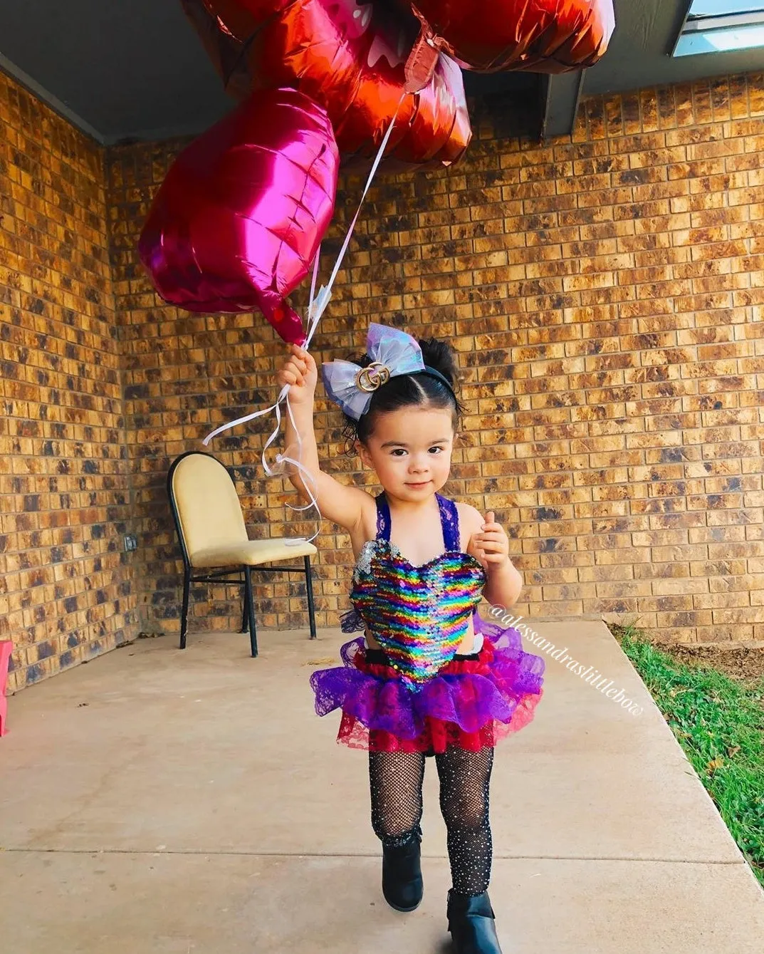 Love Romper in Rainbow Colors