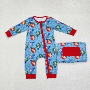 LR1315 baby boy clothes cartoon dog boy christmas winter romper