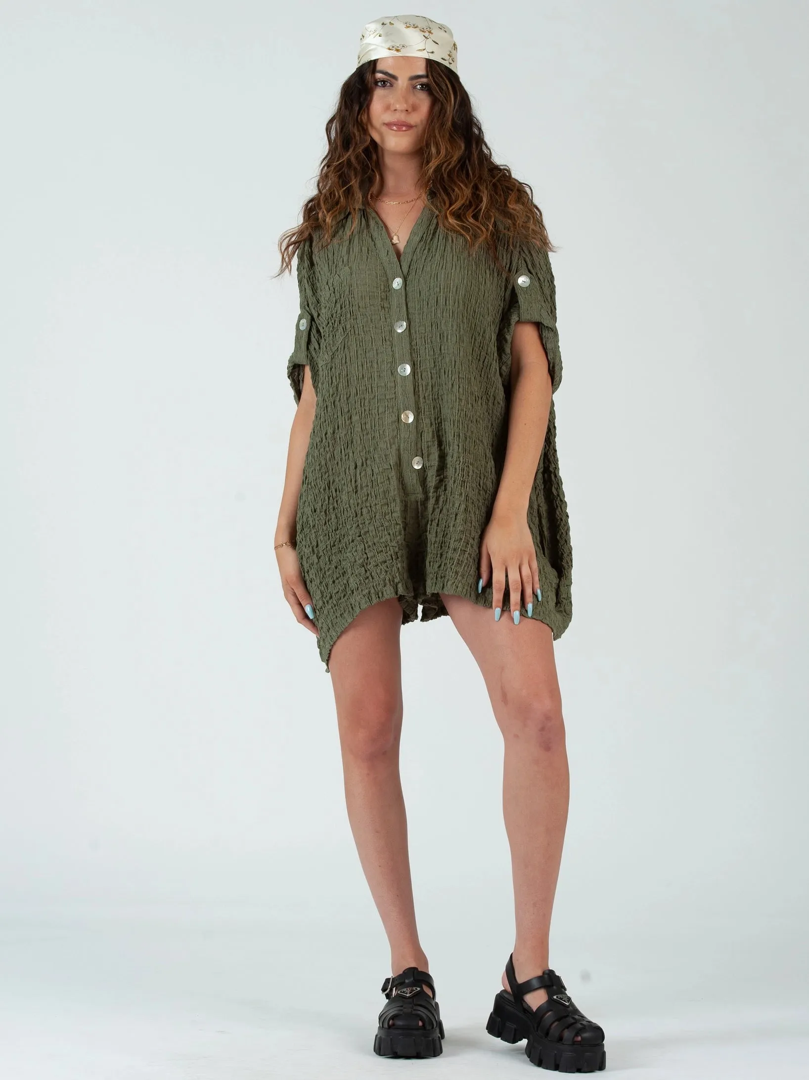 Lucca Liv Textured Boho Romper