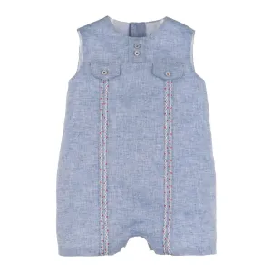 Luli & Me Flap Pockets Romper