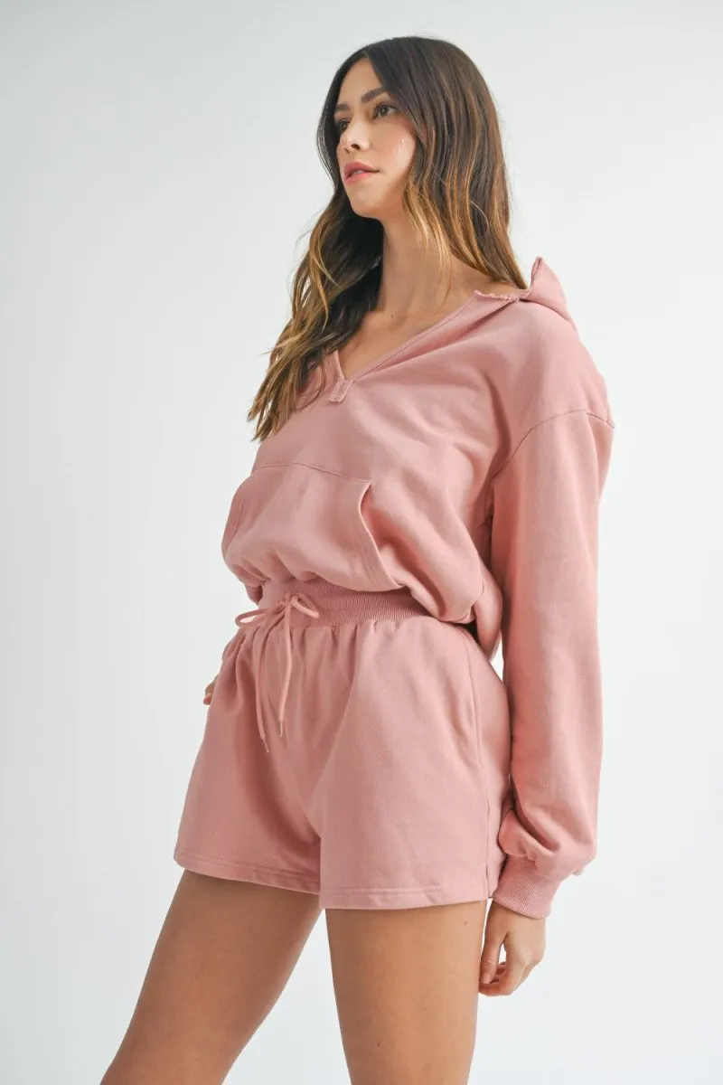 MABLE French Terry Hooded Romper