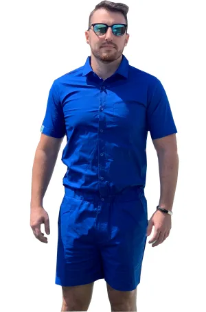 Male Romper - Royal Blue