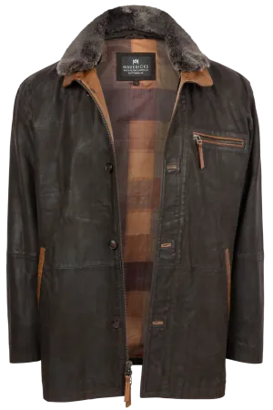 Maverick's Chocolate Lambskin Leather Jacket