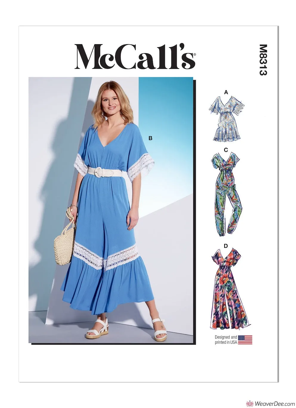 McCall's Pattern M8313 Misses' Romper & Jumpsuits