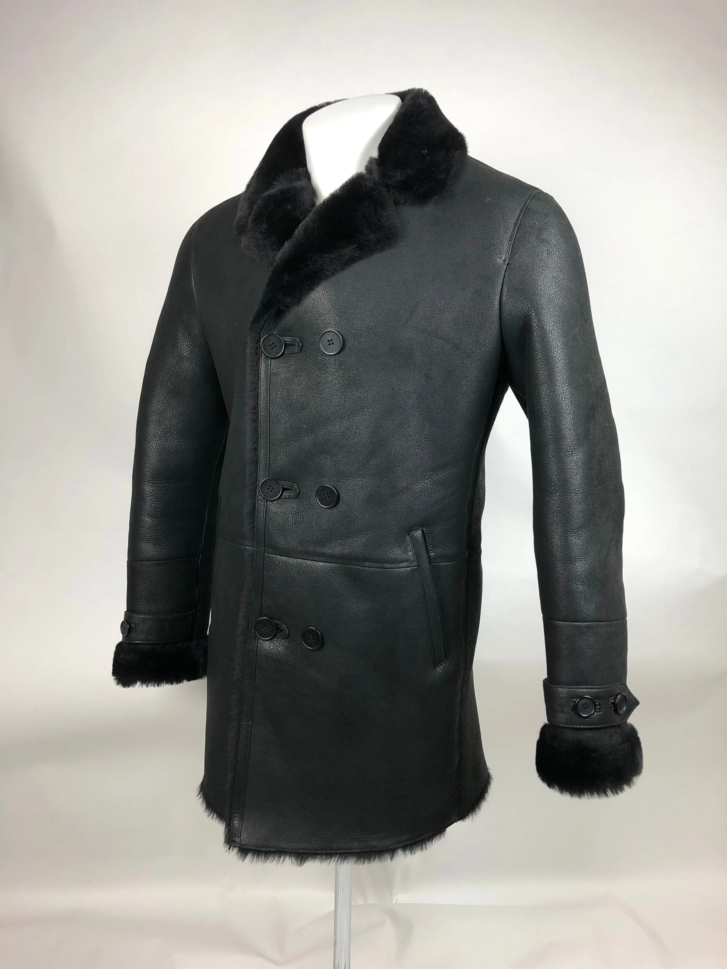 Mens Paris 3/4 Shearling Jacket