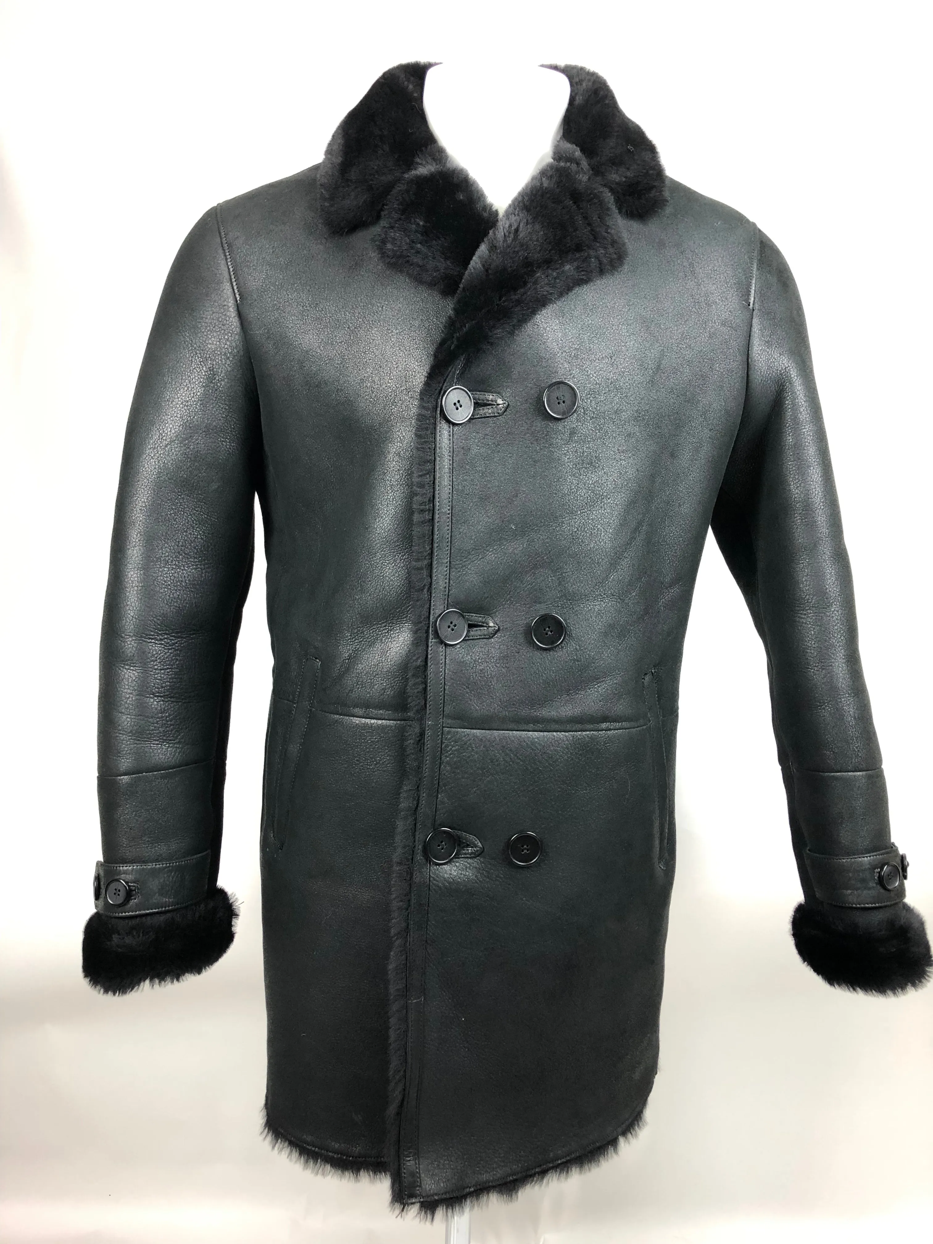 Mens Paris 3/4 Shearling Jacket