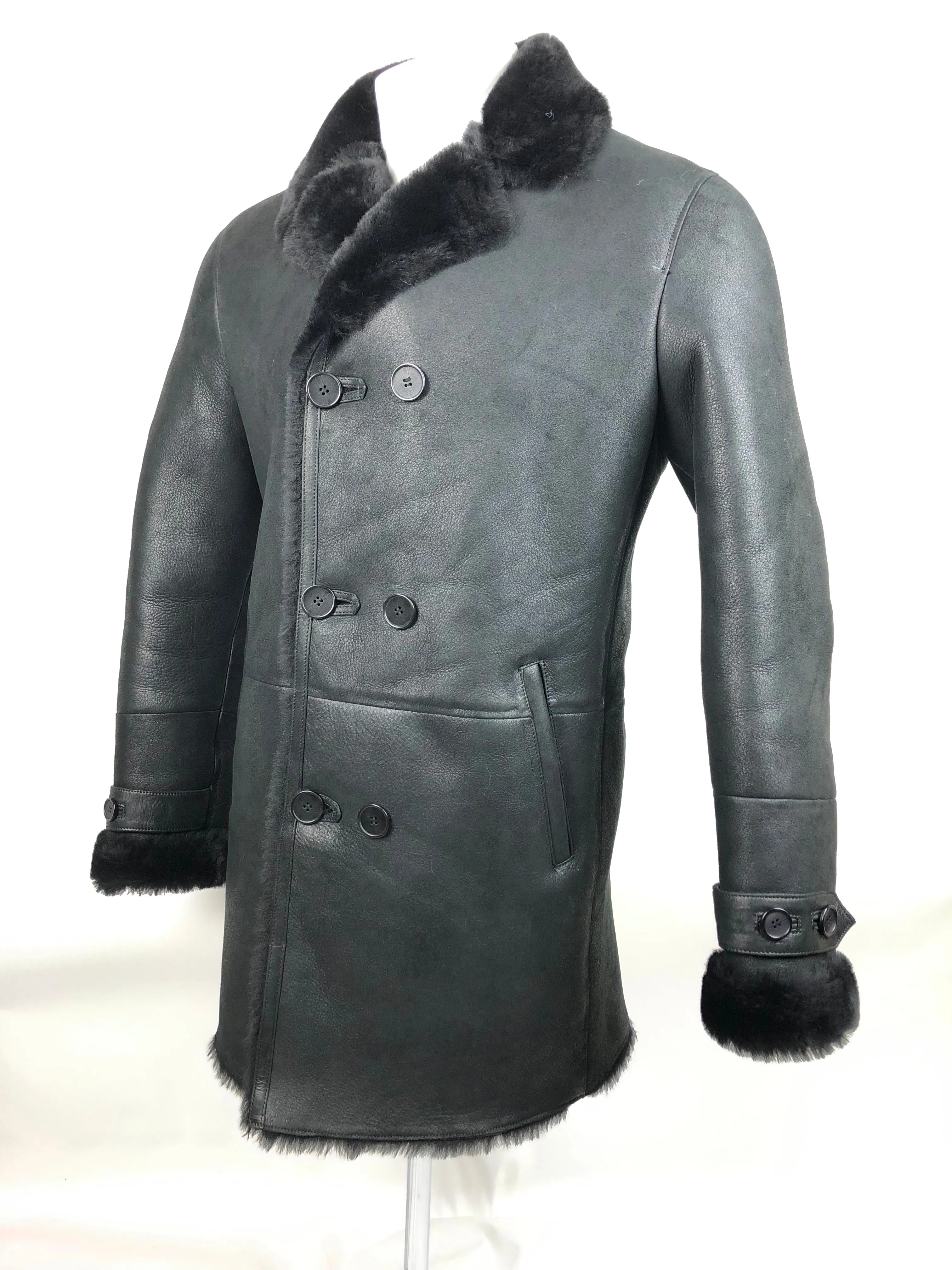 Mens Paris 3/4 Shearling Jacket