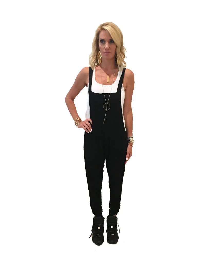 Michael Lauren Paco Overall Pants in Black