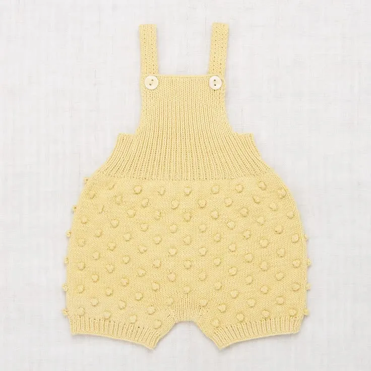 Misha & Puff Popcorn Romper - Straw