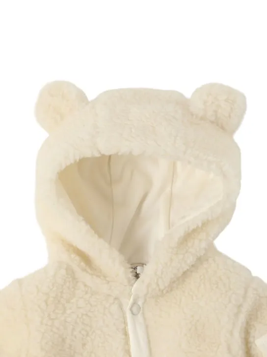 Moncler   Teddy tech romper w/ hood 