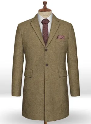 Naples Melange Brown Tweed Overcoat