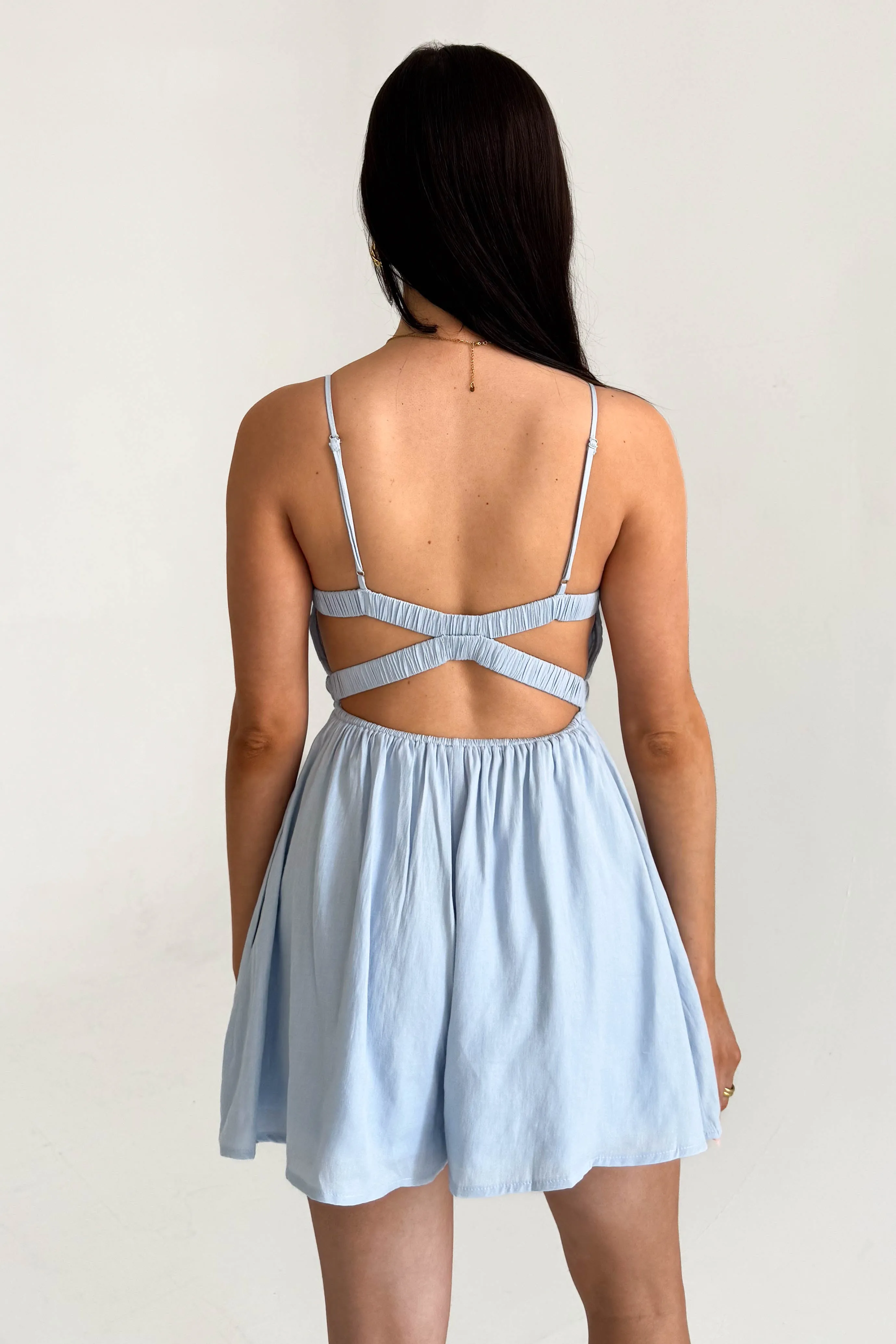 Nessa Romper in Blue