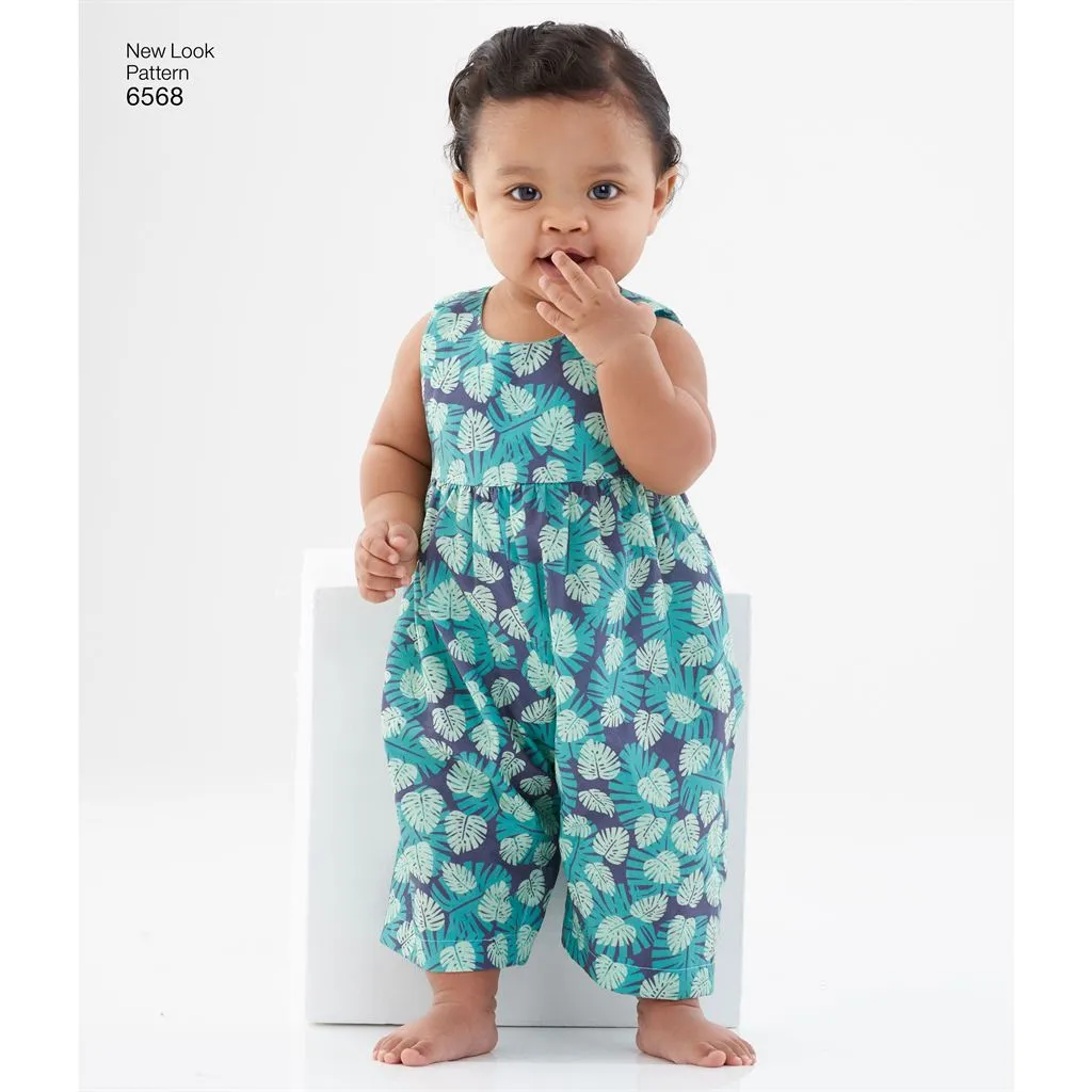 New Look Pattern 6568 Babies' Dress, Romper and Jacket