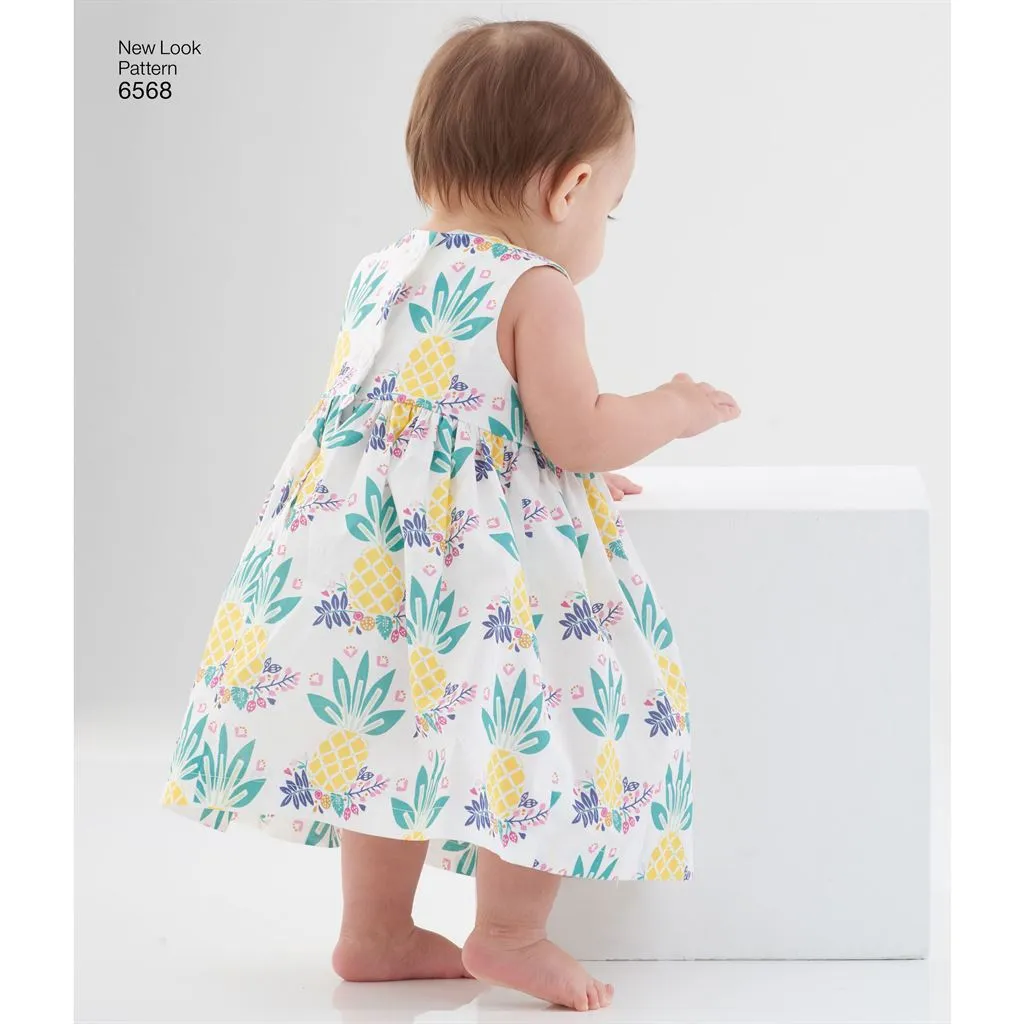 New Look Pattern 6568 Babies' Dress, Romper and Jacket