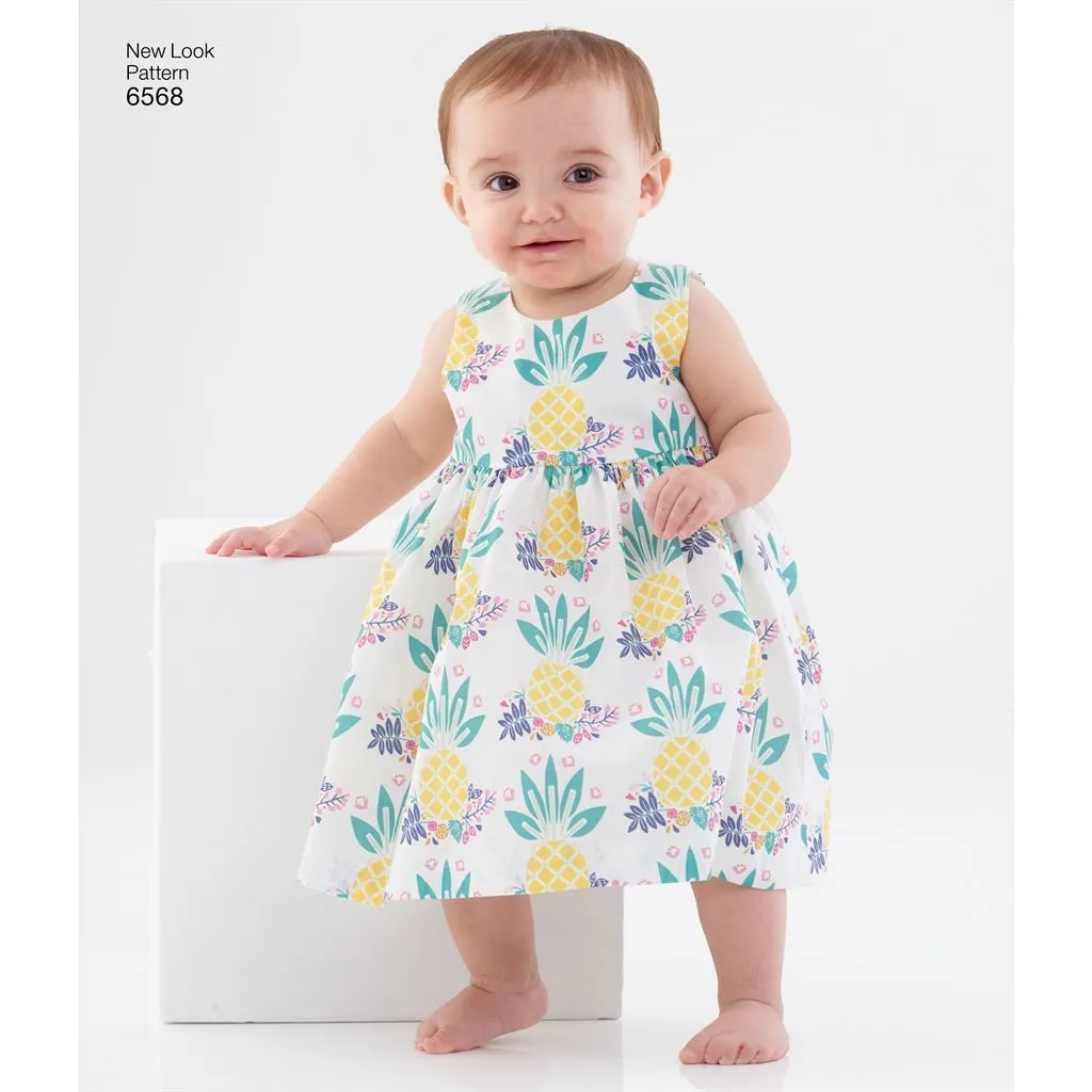 New Look Pattern 6568 Babies' Dress, Romper and Jacket