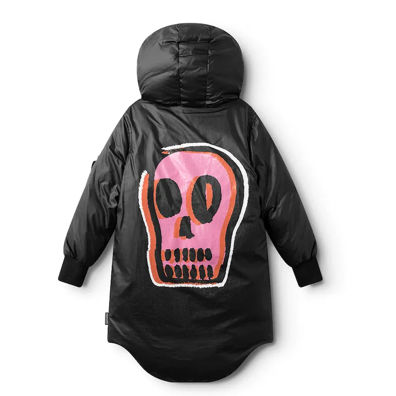 NUNUNU Dizzy Skull Parka Down Coat