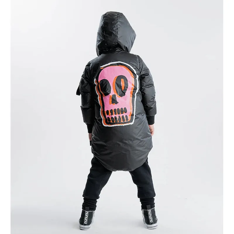 NUNUNU Dizzy Skull Parka Down Coat