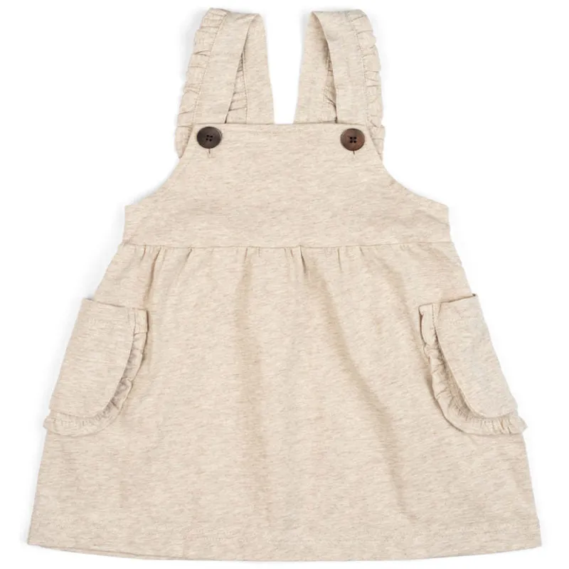 ORGANIC Oatmeal GIRLS OVERALL