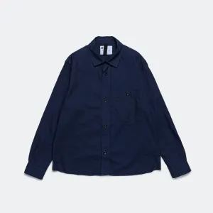 Overall Shirt - Indigo Cotton Plainweave