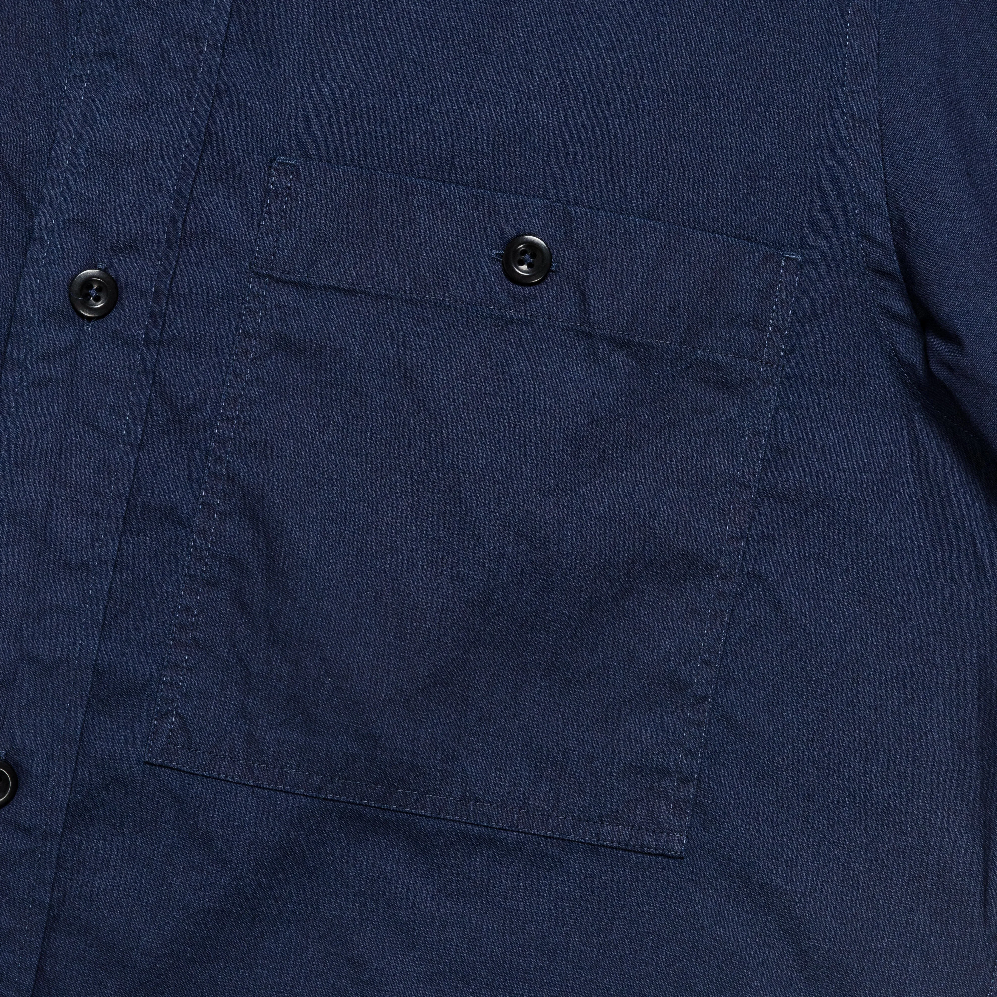 Overall Shirt - Indigo Cotton Plainweave