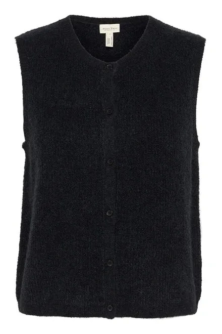 PART TWO PIMIRA KNITTED WAISTCOAT DARK NAVY