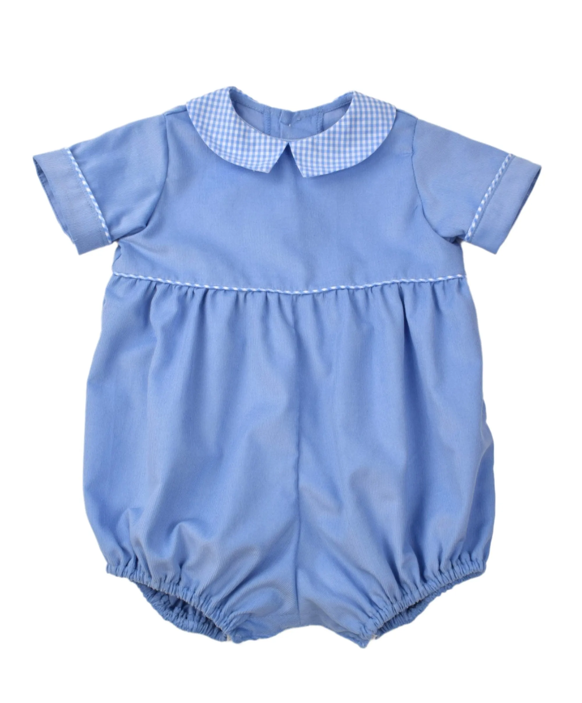 Periwinkle Corduroy Boy's Romper