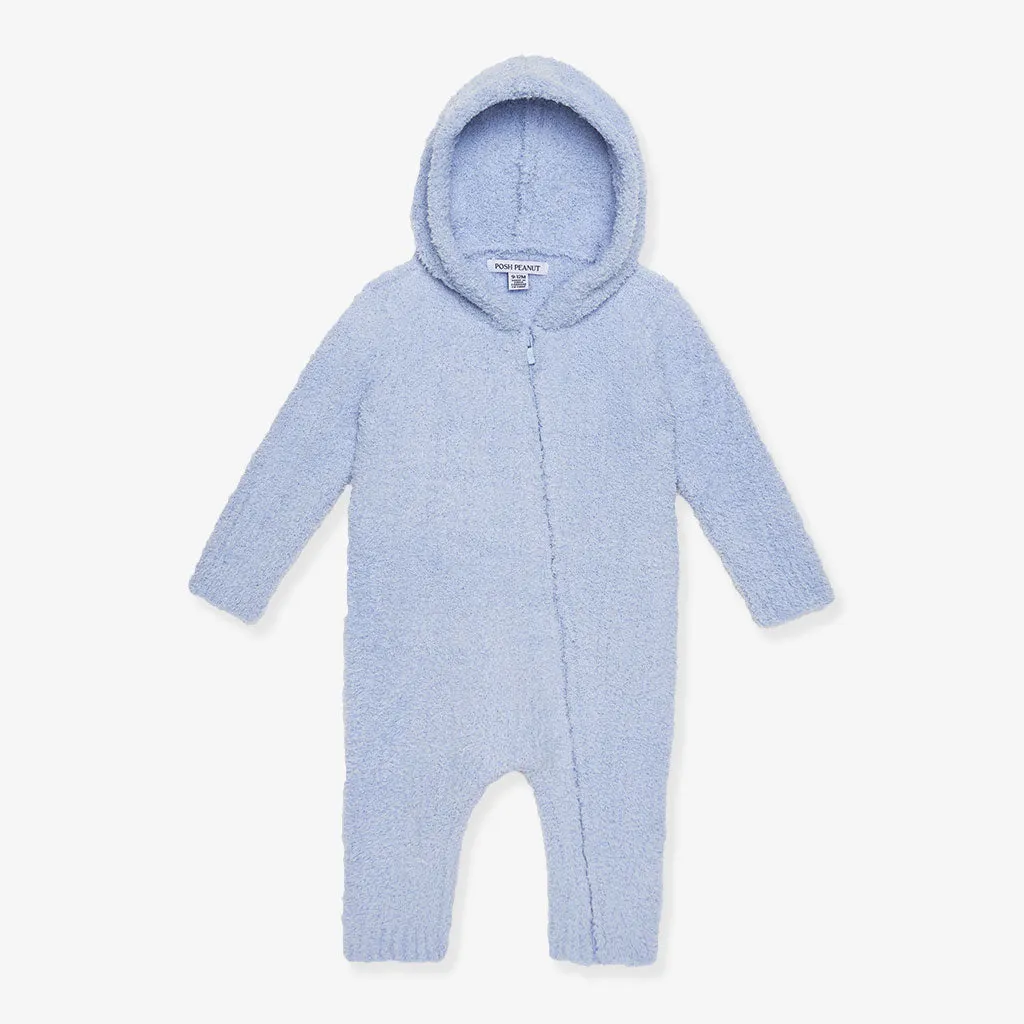 Periwinkle Cuddle Hooded Romper