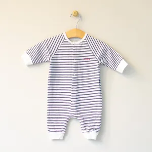 Petit Bateau Romper Navy Stripe