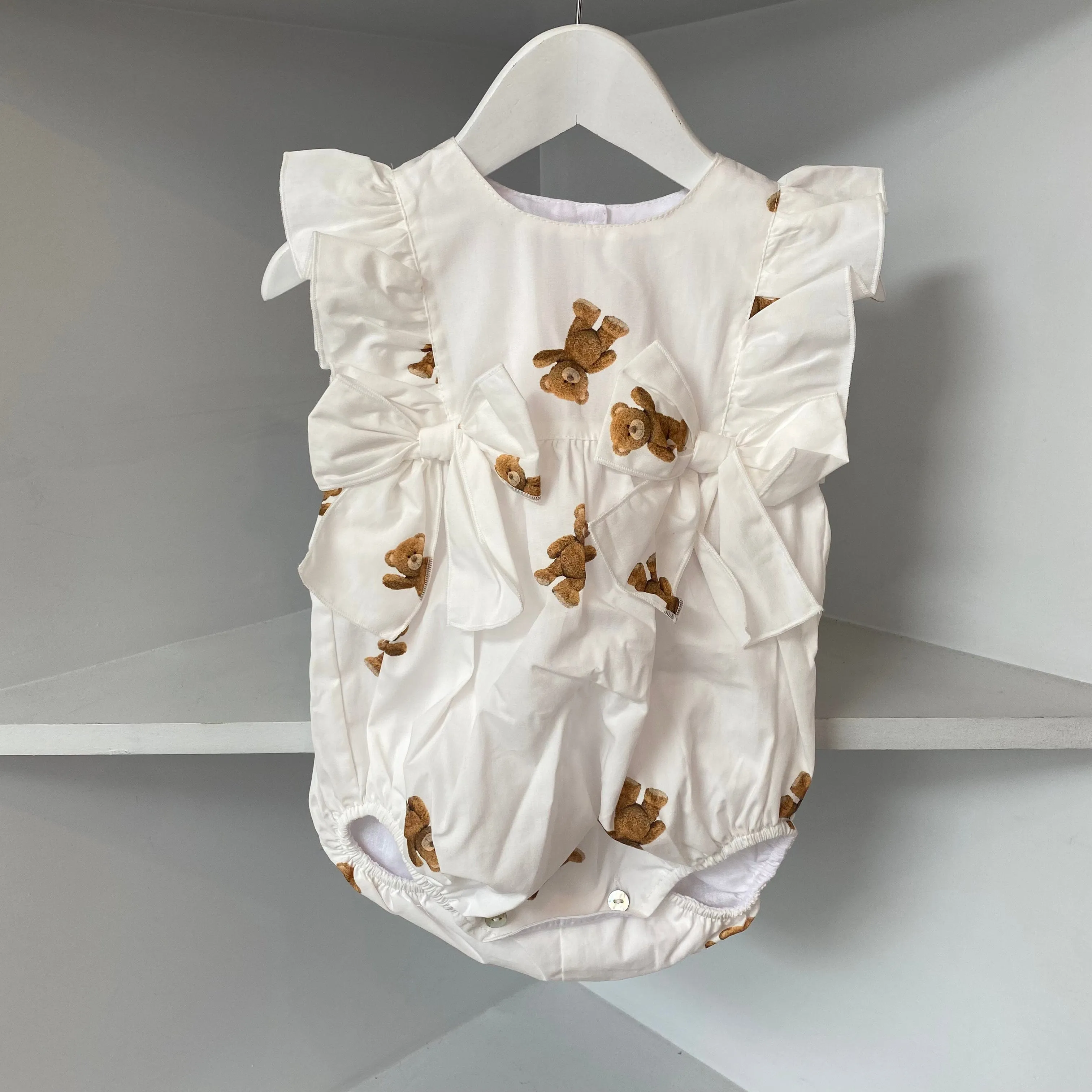 PHI - Teddy Bear Romper - White