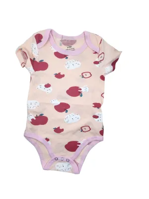 Pink Cat   Apple Short Sleeve Romper