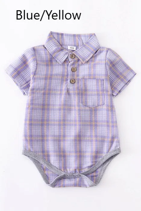 Plaid Romper (4 Colors)