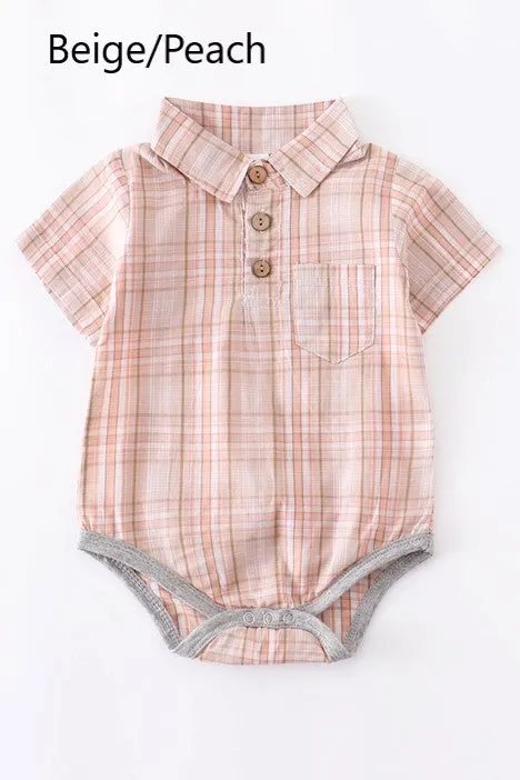 Plaid Romper (4 Colors)